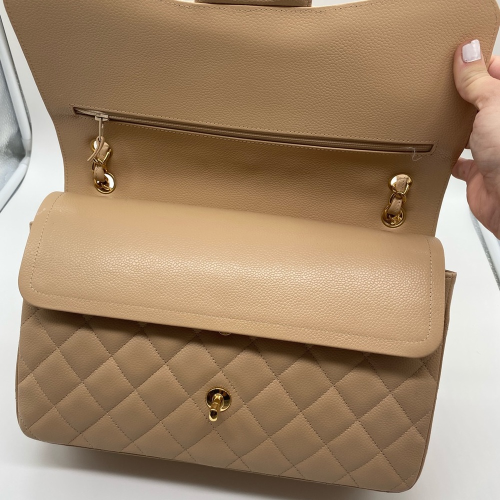 Chanel Beige Clair Double Flap Bag - Picture 8 of 12